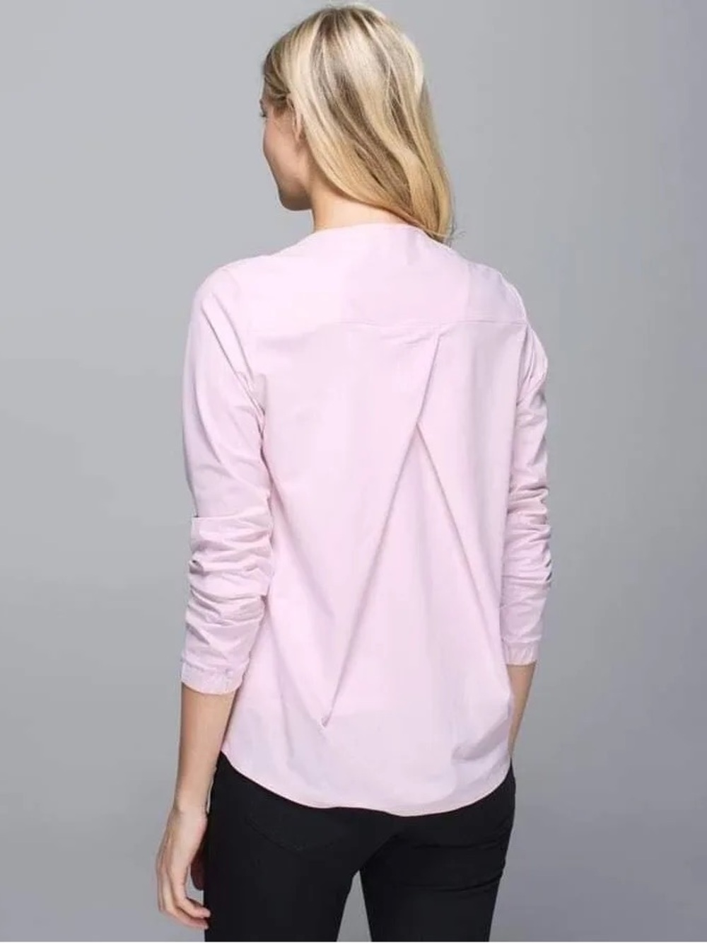 lululemon athletica Women’s Cream Long-Sleeve Shirt Solo Blouse NWT size 8 - Picture 5 of 6